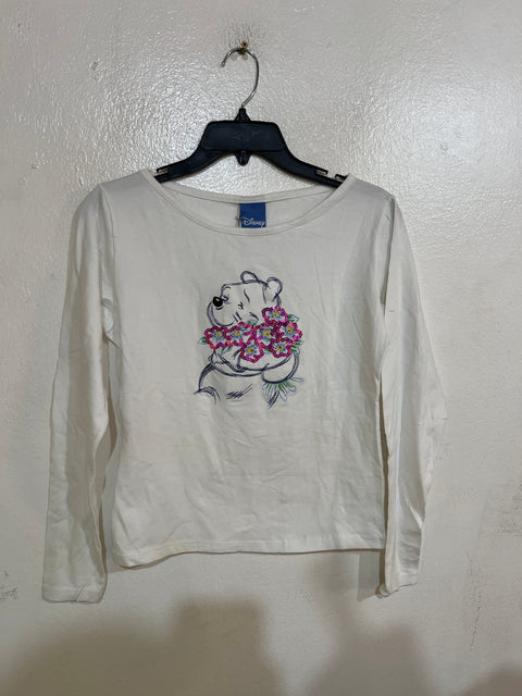 Disney Girl's White Winnie The Pooh Long Sleeve Blouse | Disney In Lebanon