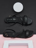 Sinsay Women's Black Leather Insole Cross-Strap Sandals | Sinsay in Lebanon