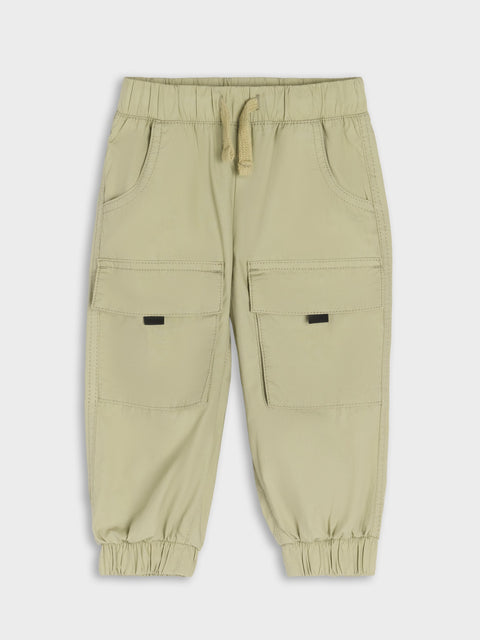 Sinsay Baby Boy's Khaki Green Cargo Trousers | Sinsay In Lebanon