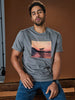 Sinsay Men’s Grey Graphic Sunset Torii Gate T-Shirt | Sinsay in Lebanon