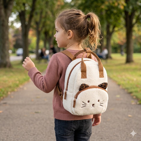 Cat & Jack Girl's White Cat Shape Backpack | Cat & Jack In Lebanon