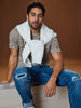 Sinsay Men's Sand Allover Printed T-Shirt | Sinsay In Lebanon