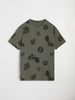Sinsay Men's Khaki Green Printed T-Shirt | Sinsay In Lebanon