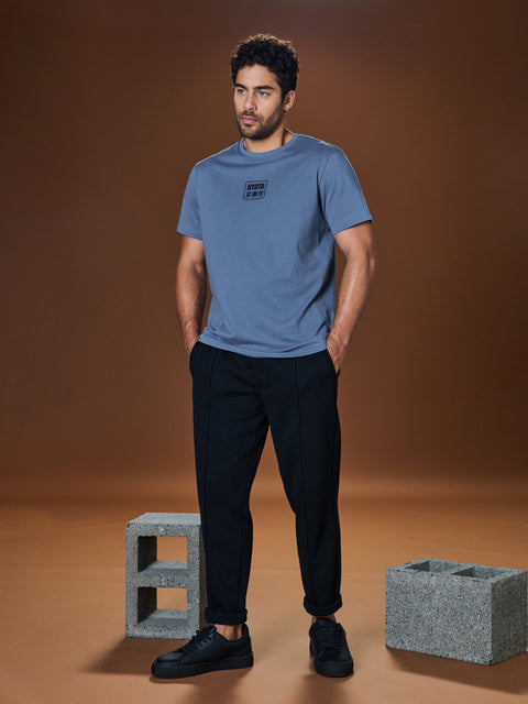 Sinsay Men's Blue With a Decorative Print  T-Shirt   |Sinsay  in Lebanon