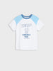 Sinsay BOY blue & white print 2 pack t-shirt AYA
