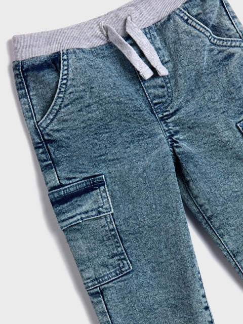 Sinsay Baby Boy's Blue Cargo Jeans | Sinsay In Lebanon