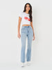 Sinsay Women's Light Blue Regular Fit Flare Jeans | Sinsay In Lebanon