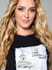Sinsay Women's Black Printed Short-Sleeved T-Shirt | Sinsay In Lebanon