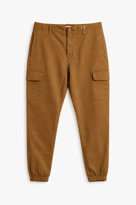 Celio Men's Camel Blind Slim Fit Back Cargo Pants   | Celio in Lebanon