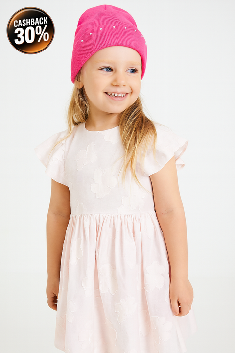 Reserved Girl's Light Pink Floral Ruffle Sleeve Dress |Reserved In Lebanon