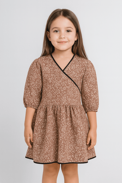 POMPdeLUX Girl's Multicolor Quilted Dress  |POMPdeLUX in Lebanon