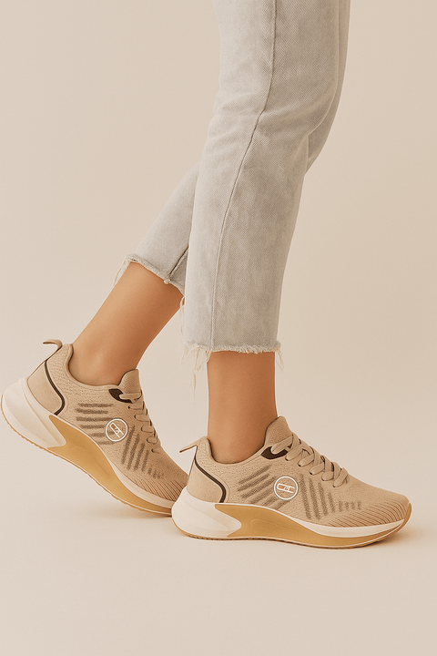 Enrico Coveri Women's Khaki Low Top Sneakers |Enrico Coveri In Lebanon