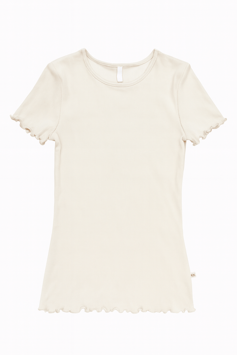POMPdeLUX Girl's Beige Short Sleeve Dress | POMPdeLUX in Lebanon