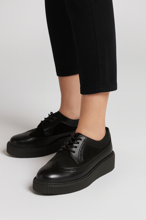Tata Italia Women's Black Leather Casual Shoes | Tata Italia In Lebanon