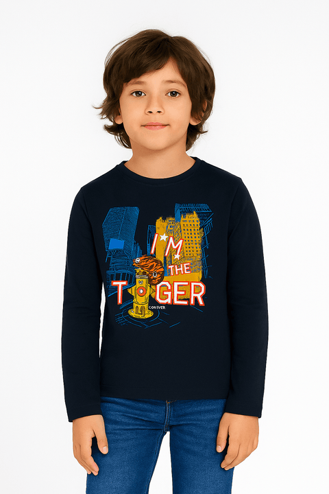 S.Oliver Boy's Navy Long-Sleeve Blouse |S.Oliver in Lebanon