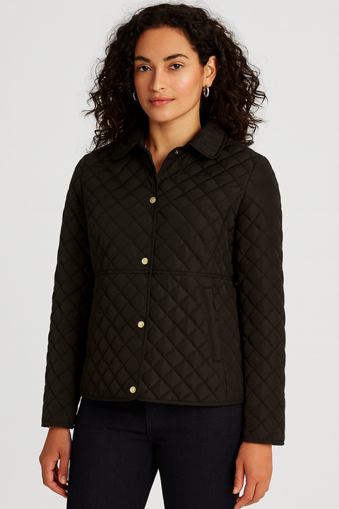 Lauren Ralph Lauren Women's Black Quilted Jacket |Lauren Ralph Lauren In Lebanon