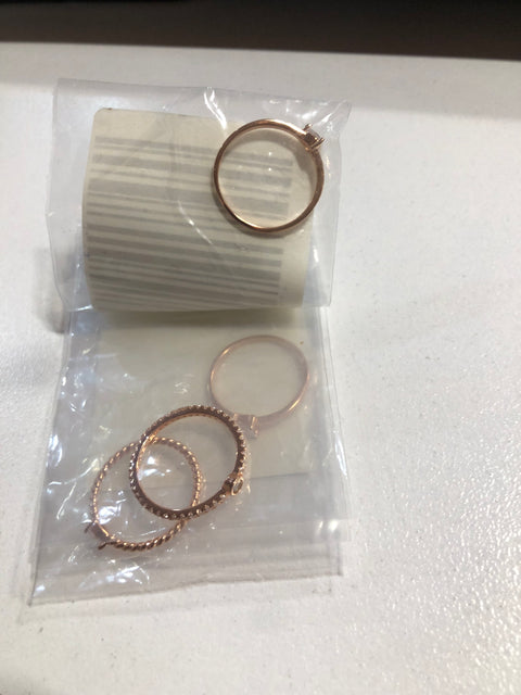 SD Women's Set Of 4 Stainless Steel Rings| SD in Lebanon