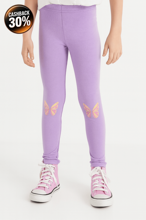 Sinsay Girl's Purple Leggings | Sinsay In Lebanon