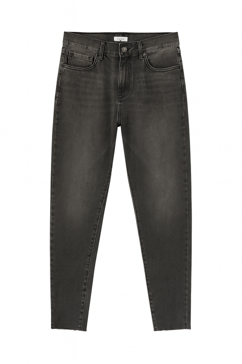 Forever 21 Women's Washed Black Regular Fit Jeans | Forever 21 In Lebanon