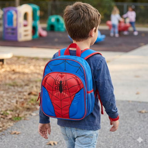 Marvel Boy's Blue & Red Spider-Man Backpack | Marvel In Lebanon