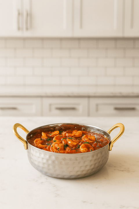 Lucky Tiger Stainless Steel Hammered Metal Serving Bowl (9201)