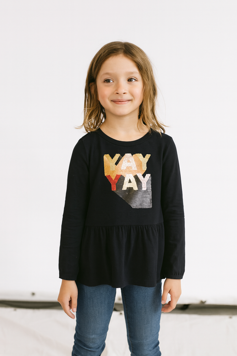 S.Oliver Girl's Navy Long-Sleeve Blouse |S.Oliver in Lebanon