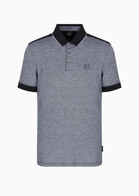 AX Armani Exchange Men's Navy Accent Small Circle Logo T Shirt | AX Armani Exchange In Lebanon