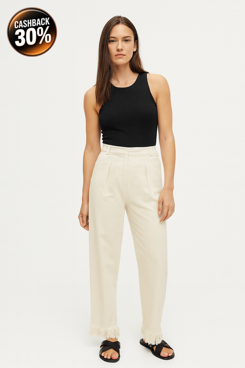 Mango Women's Beige Classical Jeans| Mango in Lebanon