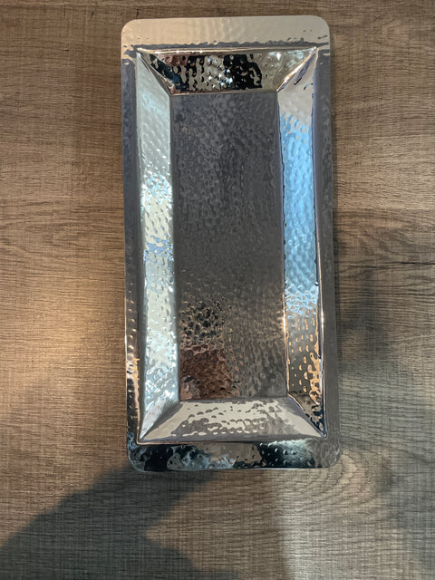 Lucky Tiger Stainless Steel Rectangular Tray  (34754220FHH)