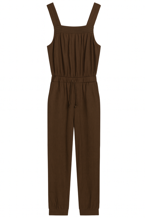 POMPdeLUX Girl's Brown Jumpsuit  |POMPdeLUX in Lebanon