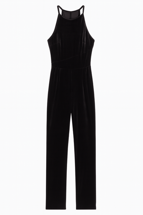 LeGer Women's Brown Velvet Jumpsuit | LeGer In Lebanon