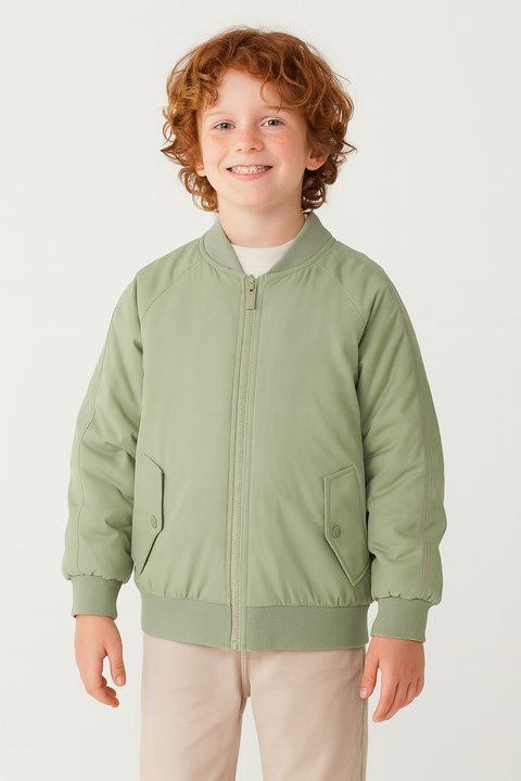S.Oliver Boy's Khaki Zippered Jacket |S.Oliver in Lebanon