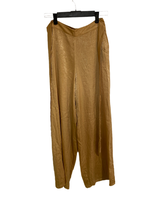 Forever 21 Women's Camel Loose Wide Leg Lightweight Pant | Forever 21 In Lebanon