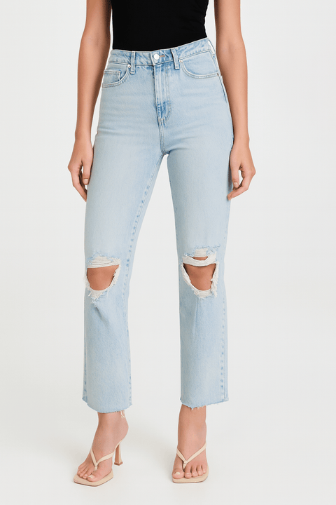Forever 21 Women's Light Blue Ripped Jeans | Forever 21 In Lebanon