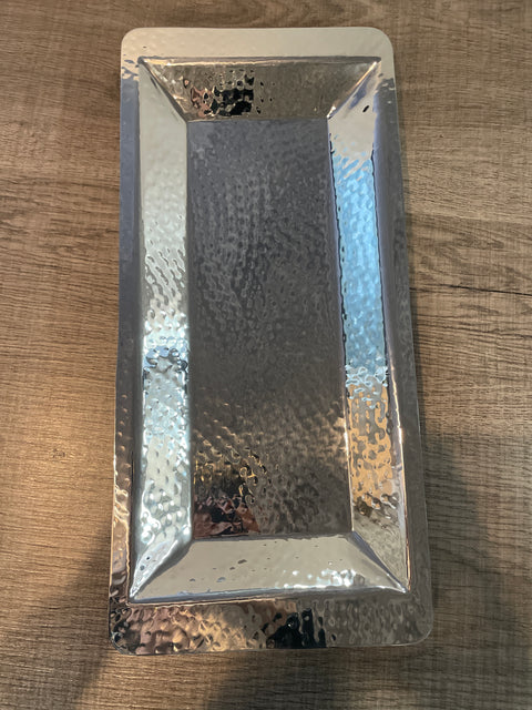 Lucky Tiger Stainless Steel Rectangular Tray  (34754220FHH)