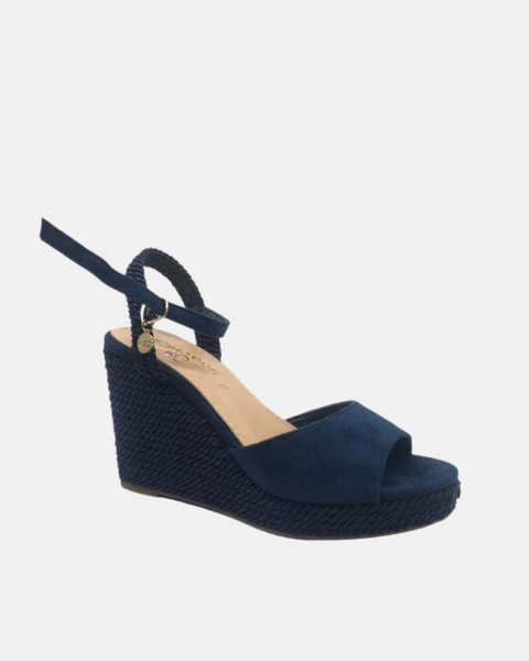 Romeo Gigli Women's Navy Blue Sandals SI56