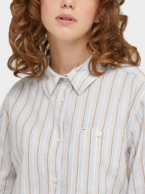 Lee Women's Multicolor Striped Long Sleeve Shirt | Lee In Lebanon