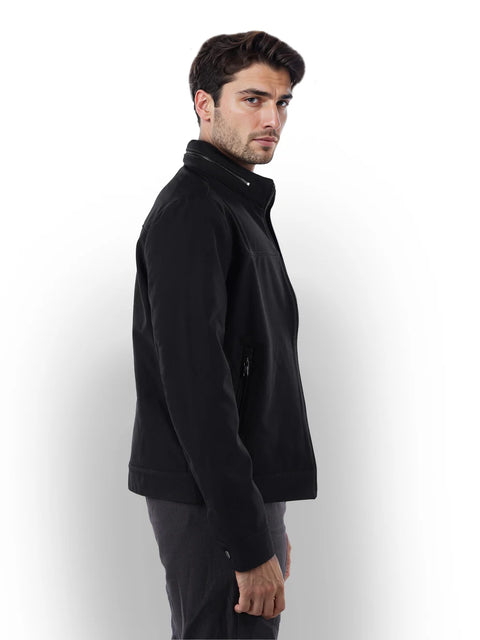 Celio Men's Black Solid Regular Fit Jacket|Celio In Lebanon