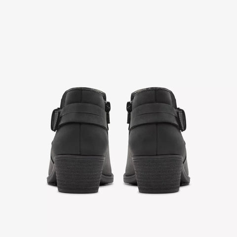 Clarks Women's Black Oily Leather Charlten Rae Boots | Clarks In Lebanon