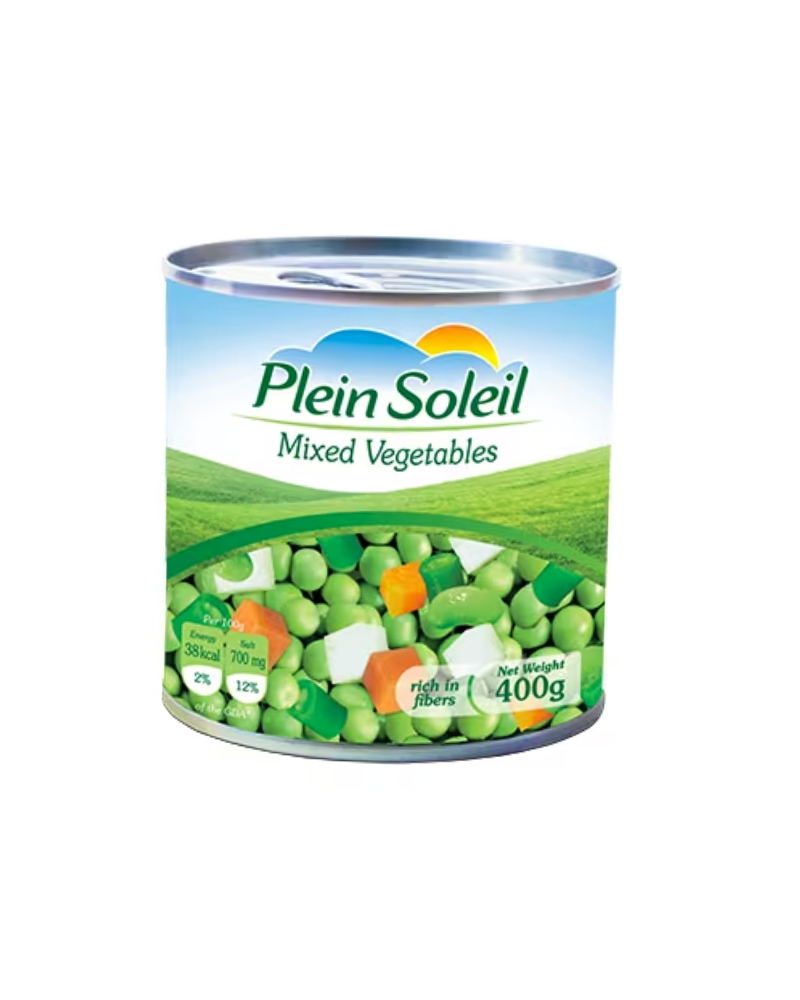 Plein Soleil Canned Mixed Vegetables 400g | Plein Soleil In Lebanon
