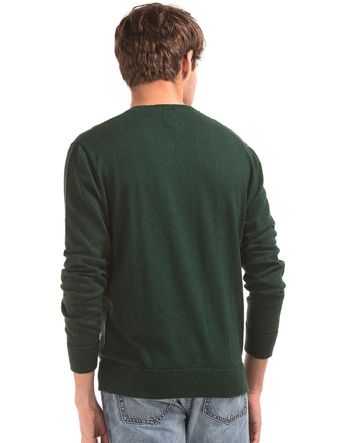 Dunmore Men's Dark Green V Neck Sweater | Dunmore In Lebanon