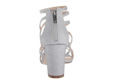 Jessica Simpson Women's Silver Stassey Strappy Block Heel Dress Sandals | Jessica Simpson In Lebanon