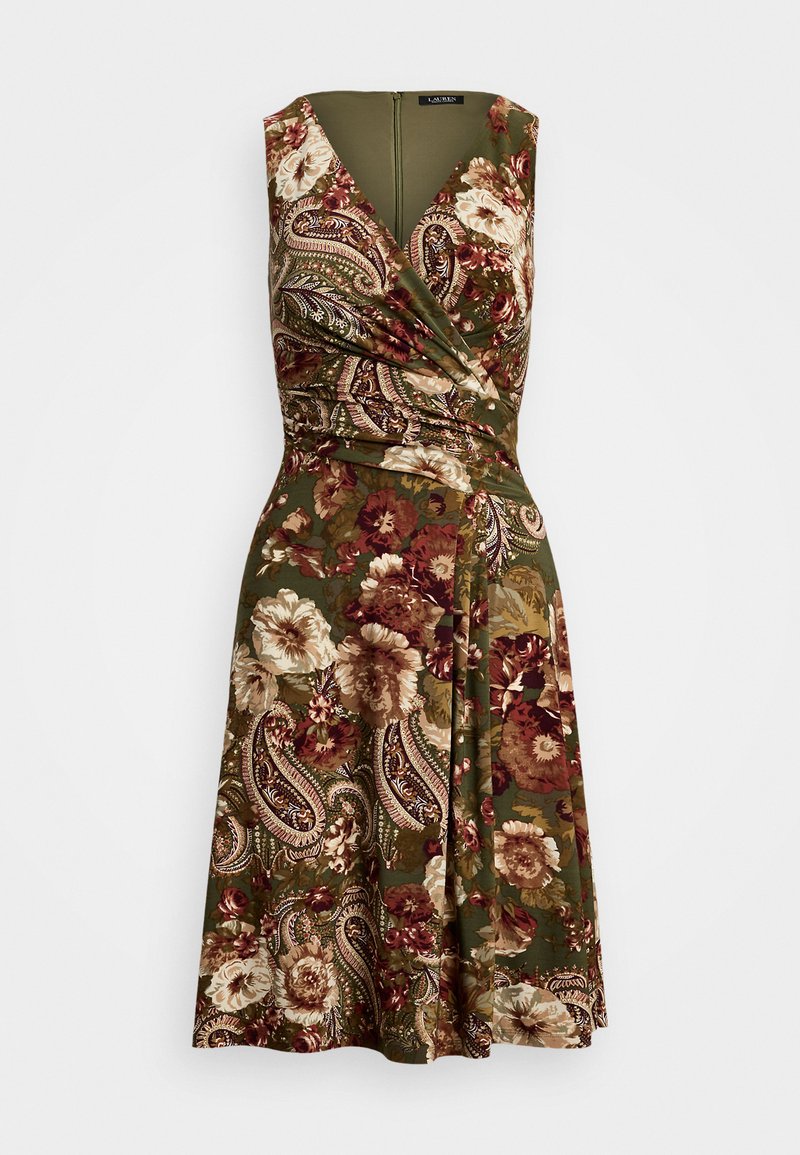 Lauren Ralph Lauren Women's Multi Green Floral Sleeveless Dress  | Lauren Ralph Lauren  in Lebanon