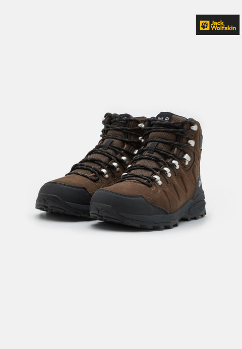 Jack Wolfskin Men's Brown Refugio Texapore Mid M Boots |Jack Wolfskin in Lebanon