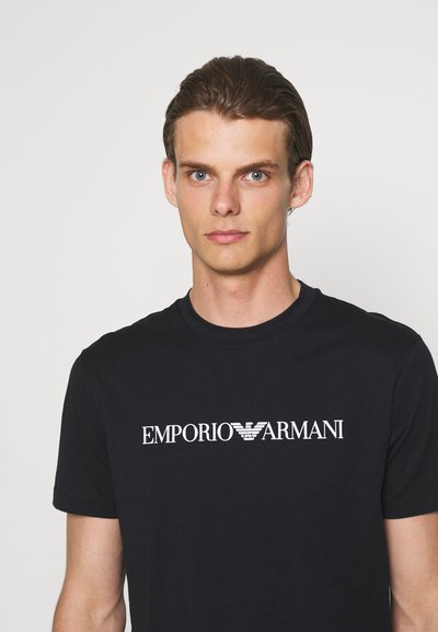 Emporio Armani Men's Washed Black   T-shirt | Emporio Armani in Lebanon