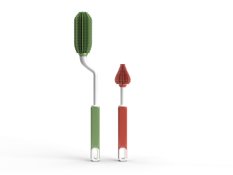 Bebedou 2 in 1 Silicone Bottle Brushes - for Feeding Bottles (BBD5121) | Bebedou In Lebanon