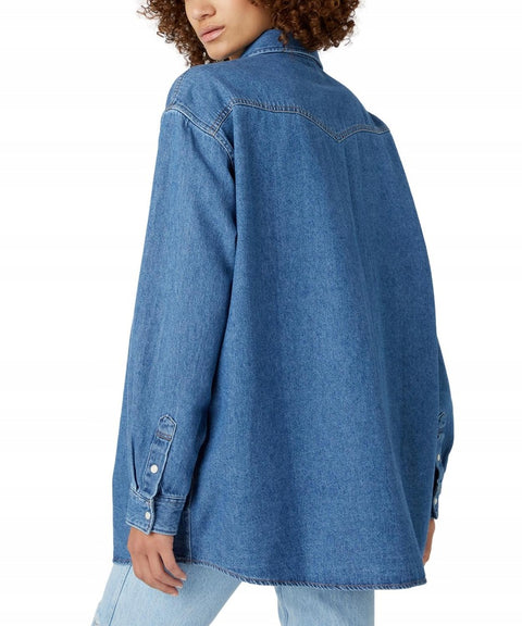 Wrangler Women's Mid Stonewash Jumbo Shirt |Wrangler In Lebanon