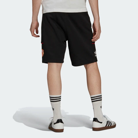 Adidas  Men's  Black MANCHESTER UNITED FRENCH TERRY Shorts TURAD FE511 (aa24)(SHR)