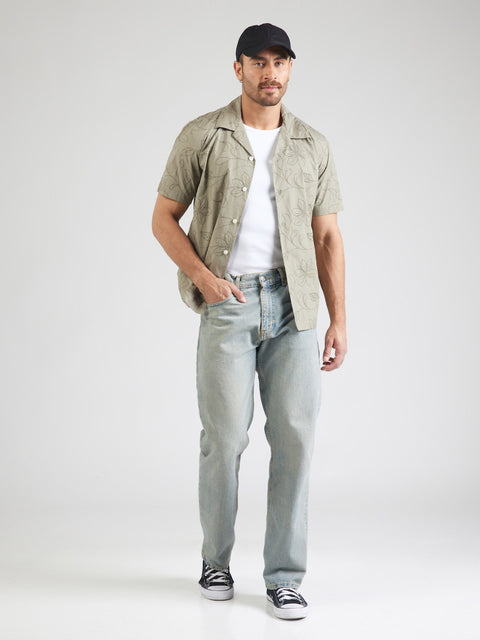 Selected Homme Men's Light Beige Comfort fit Button Up Shirt  | Selected Homme  in Lebanon