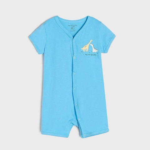 Sinsay Baby Boy's White/Blue Dinosaur Print Romper | Sinsay In Lebanon